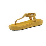 Bonnyshow  Summer Shoes Women Bohemia Beach Flip Flops Soft Flat Sandals Woman Casual Comfortable Plus Size Wedge Sandals