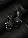 Bonnyshow  New Summer Thin Low Heels Slippers Women Fashion Butterfly-knot Open Toe Sandals Female Slides Shoes