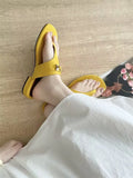 Bonnyshow  Summer New Fashion Versatile Flat Toe Flip-flops Women's Outdoor Holiday Beach Shoes Casual Sandals