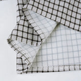 Bonnyshow  Back Tie-up Bow Checkerboard Shirt Women's Fall Spring Single-breasted Turn-down Collar Blouses Ladies Retro Plaid Tops