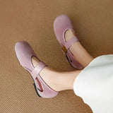 ‌Bonnyshow  New Women's Retro Mary Jane Flats Round Toe Soft Bottom Comfortable Casual Shoes Vintage-Inspired Classic for Everyday