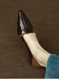 Bonnyshow  New Women Heels Loafers Footwear Elegant Slingback Pointed Slip on Party Lady Pumps Shoes Fashion Comefortable Zapatos De Mujer