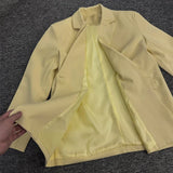 Bonnyshow  Elegant Women's Blazer Skirts Suit Long Sleeve Turn-Down Collar Fake Pocket Sets 2025 Summer Autumn 2 Pieces Set Lady New