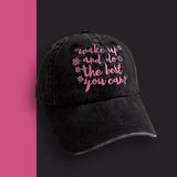 Bonnyshow Letter Embroidery Baseball Cap for Women Y2K Summer Girls Hip-hop Sun Hat Retro Washed Cotton Lady Snapback Caps