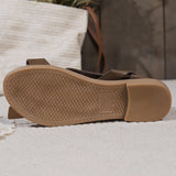 Bonnyshow  Women Sandals Soft Leather Summer Shoes Women Ankle Strap Flat Sandals Gladiator Women Summer Flip Flops Casual Chaussure Femme