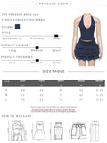 Bonnyshow  Low-Neck Polka Dots Women Two-Piece Set Halter Sleeveless Backless Mini Top+Multi-Layered Ruffles Sweet Bottoms Suits