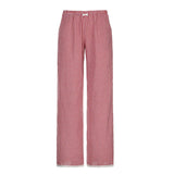 Bonnyshow  Plaid Print Straight Pants Lace Patchwork Bow Aesthetic Y2K Baggy Trousers Fashion Streetwear Joggers Women Bottom