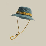 Bonnyshow Summer Fisherman Hat for Women Men Wide Brim Sunshade Bucket Hat Outdoor Camping Mountaineering Sun Hats