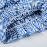 Bonnyshow  Sweet Girls Plaid Bow Cake Skirts Shorts Summer New Chic Beach Style Casual Low Waist Slimming Mini Shorts for Women