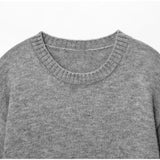 Bonnyshow  Women's Casual Knit Tops Chic Short Sleeve Pure Wool Lightweight Loose Fit Simple Shirts 2025 Fashion Summer Commute Lady Outfit