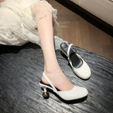 Bonnyshow  Designer Cover Toe Women Sandals Concise Party Dress Singbacks Pumps Summer Strange Style Women's Sandalias