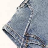 Bonnyshow  Fashion Fake 2 Piece Denim Shorts Women's High Waist A-line Irregular Hem Patchwork Designe Short Pants Summer New Tide