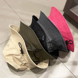 Bonnyshow Summer Bucket Hat Women Men Solid Color Quick Drying Fisherman Cap Folding Drawstring Unisex Sun Visor Hats Outdoor Panama Caps
