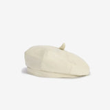 Bonnyshow Vintage PU Leather Beret Hat Women Autumn Winter Warm Octagonal Cap Elegant Solid Color Female Lady Painters Caps