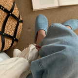 Bonnyshow  Summer Breathable Hollow Out Women Mules Slippers Fashion Slip On Singbacks Shoes Ladies Casual Dress Slides