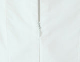 Bonnyshow  Bohemian Style Bow O Neck White Midi Dress Women Front Lace Up Bandage Sleeveless Casual Summer Dresses Holiday Robe