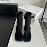 Bonnyshow  Sandal Woman Boot Clogs Wedge Increasing Height Buckle Female Shoe Flip Flops Platform Comfort Girls Corrective Scandals Increas