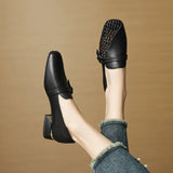 Bonnyshow  Women Shoes Fashion Loafers 2025 Summer New Design Hollow Slip On Breathable Mesh Elegant Women Flat Shoes Walking Casual Shoes