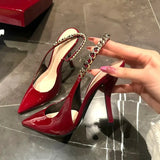 Bonnyshow  Summer Fashion Women High Heel Sandals Ladies Casual Stripper Party Dress Singbacks Sandalias