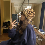 Bonnyshow Winter Plush Bucket Hat for Women Autumn Faux Fur Warm Fisherman Cap Solid Leopard Outdoor Thicken Lady Girls Panama Sun Caps