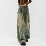 Bonnyshow-Winter Y2k Fashion Women Harajuku Jeans Wide Leg Punk Loose Casual Long Trousers Denim Cargo Baggy Pants Femme Streetwear