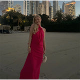 Bonnyshow  Solid Halter Flower Hollow Lady Maxi Dress Backless Bodycon 2025 Summer Elegant Women Evening Gown In The Floor Lady Party Robe