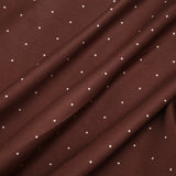Bonnyshow  Brown Polka Dot Halter Crop Top Swinging Collar Sleeveless Backless Lace-up Tank Top Sexy High Street Fashion Vest