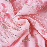 Bonnyshow  Fashion Beading Floral Print Sequin Slim Fit Sexy Y2k Women Camisole Tops Backless Embroidered Design Blouses