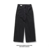 Bonnyshow Jeans New Harajuku Hip Hop Retro Skull Graphic Embroidered Baggy Jeans Denim Pants Men Women Goth High Waist Wide Trousers