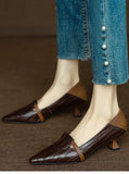 Bonnyshow  New Women Heels Loafers Footwear Elegant Slingback Pointed Slip on Party Lady Pumps Shoes Fashion Comefortable Zapatos De Mujer