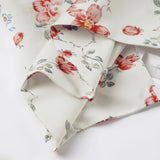 Bonnyshow  Fashion Bandage Skinny Floral Prints Women Camisole Tops Square Neck Sweet Backless Blouses