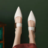 Bonnyshow  Spring Women Nature Suede High Thick Heels SmallHut Black Apricot Square Toe Pumps Elegant Lady Metal Decoration Shoes
