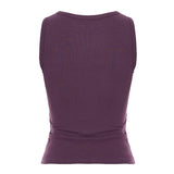 Bonnyshow  Solid Ruffle Slim Fit Elegant Women Vest Fashion Simple Causal Sweet Cake Ruched Square Neck Blouses
