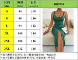 Bonnyshow Green Women Knitte  Bodycon Sling Dress Sleeveless Button Front Spit Slim Party Club Midi Dresses For  Elegant Robe Female