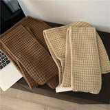 Bonnyshow Winter Knit Balaclava Hat Korean Warm Beanies Cap Scarf One Piece Thicken Woolen Female Hooded Caps Scarf Bib Bonnet