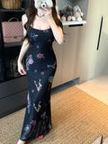 Bonnyshow  Sexy Bodycon Mermaid Dress Summer Fashion Strap Runway Party Robe Women Long Vestidos 2025 New