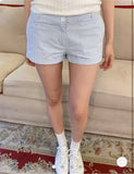 Bonnyshow  Vintage Red Black Plaid Button Shorts Women Summer Cotton Casual Loose Elastic High Waist Short Pants Sweet Chic Sweatshort Y2K