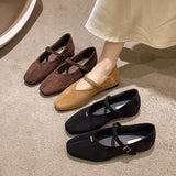 Bonnyshow  Spring New Brand Women Flats Round Toe Shallow Slip on Ladies Casual Ballet Shoes Soft Leather Eelgant Dress Shoes