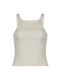 Bonnyshow Sleeveless Solid Minimalist Knitted Vest Female Summer Boho Camisole Simple Basic Elegant Tank Top Shirts