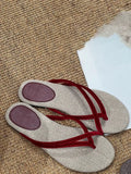 Bonnyshow  Weave Flip Flops Women Slippers Summer Beach Casual Flats Sandals Female Elegant Soft Comfortable Slides Ladies Shoes New 2025