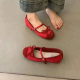 Bonnyshow  Women's Bow Toe Half Slippers Summer Non-Slip Inner Heightening Mary Jane Shoes for Women Soft Soled Breathable Sandals Slippers