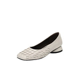 Bonnyshow  Woman Fashion Heeled Sandals Summer Dress Shallow Shoes Weave Retro Women Shoes 2025 New Designer Trend Walking Zapatos De Mujer