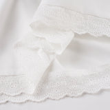 Bonnyshow  Fashion Sweet A-Line French Chic Women Camisole Tops Summer Cute Simple Causal Lace Up Blouses