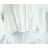 Bonnyshow  Bohemian Style Bow O Neck White Midi Dress Women Front Lace Up Bandage Sleeveless Casual Summer Dresses Holiday Robe