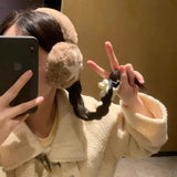 Bonnyshow Star Fluffy Ear Muffs Women Outdoor Cold Proof Ear Cover Warm Winter Headphones Earplugs Cold Protection Winter Accessoriess
