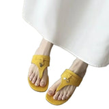 Bonnyshow  Summer New Fashion Versatile Flat Toe Flip-flops Women's Outdoor Holiday Beach Shoes Casual Sandals