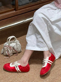 Bonnyshow  Flats Women's Sports Shoes Fashion Sneakers Casual Shallow Loafers Shoes 2025 Summer Walking Ballet Trend Sneakers Women