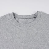 Bonnyshow  Solid Cotton O-Neck Pullover Waist Short Top Women Short-Sleeved Loose T-shirt Causal All-Match Shirts Summer Basic New