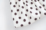 Bonnyshow  Elegant Women Polka Dot Short Dress Sleeveless Sweetheart Neck Pleated Hem A-line Dresses Summer Lady Chic Party Vestidos