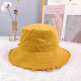 Bonnyshow Summer Bucket Hat Female Fashion Bob Chapeau Bucket Hats Fishing Climbing Outdoor Sport UV Sunscreen Fisherman Cap Women Chapeau